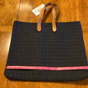 hermes canvas tote bag